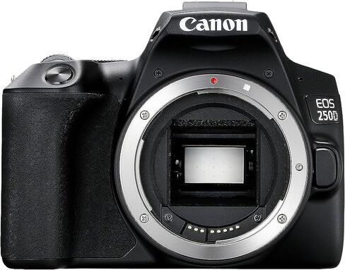 كاميرا Canon EOS Rebel 250D / SL3 DSLR (الهيكل فقط) + بطاقة ذاكرة سعة 32 جيجابايت + حامل ثلاثي القوائم + حقيبة + مجموعة تنظيف والمزيد (متجددة) in Saudi Arabia