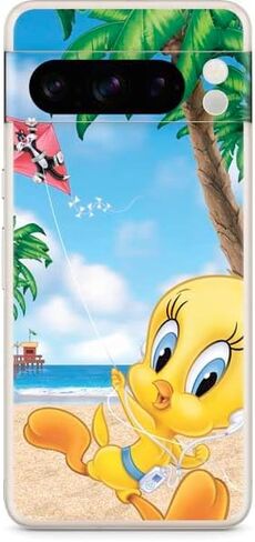 غلاف هاتف من Skinit متوافق مع Google Pixel 8 Pro - تصميم Looney Tunes Tweety Bird iPod مرخص رسميًا in Saudi Arabia