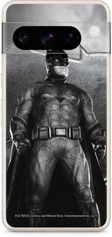 غلاف هاتف من Skinit متوافق مع Google Pixel 8 Pro - تصميم ملصق Batman مرخص رسميًا من The Justice League (2017) in Saudi Arabia