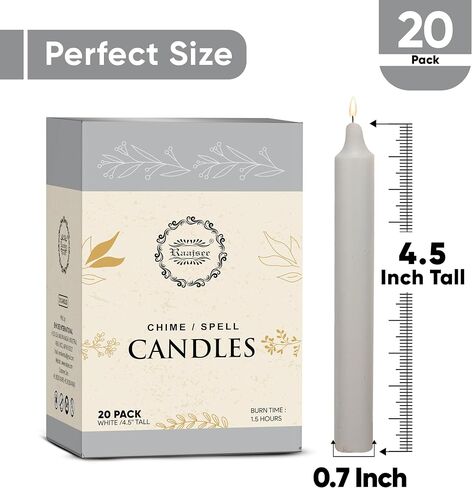 Raajsee Unscented Mini Taper Candles (Multi-Color) | 4 Inches Dinner Candle Sticks| Smokeless, and Dripless| Paraffin Wax with Cotton Wicks | Long Burning Time (Pack of 40) in Saudi Arabia