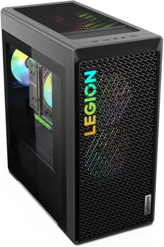 كمبيوتر مكتبي للألعاب Lenovo Legion Tower 5 Gen 8 - مع ملحقات، NVIDIA RTX 4070 Super 12GB GDDR6X، AMD Ryzen 7700، Wi-Fi 6E، بلوتوث 5.3، Win 11 Pro، لوحة مفاتيح وماوس، 64 جيجابايت DDR5، 4 تيرابايت SSD in Saudi Arabia