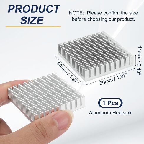 Patikil Heatsink 20x20x10mm، 6 قطع ألومنيوم مبرد مشعاع بالوعة الحرارة مع ملصق حراري أزرق لـ Raspberry Pi Chip CPU Power Transistor FET IC Power Amplifier، أبيض in Saudi Arabia