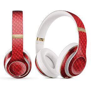 DesignSkinz - Compatible with Beats MIXR - Skin Decal Protective Scratch Resistant Vinyl Wrap - Red Snake Skin Pattern V4 in Kuwait