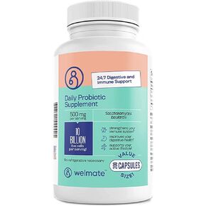 WELMATE Bifidobacterium | Probiotic Supplement | Supports Gut Health | Immune Support | Digestive Enzymes | Gluten Free | Vegan | Men & Womens Probiotic | Value Size | 200 Count in Saudi Arabia