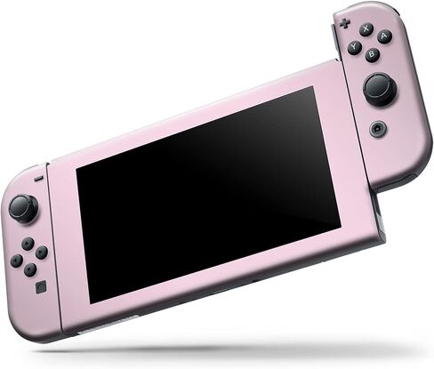 Design Skinz - متوافق مع Nintendo Switch Dock فقط - غطاء حماية من الفينيل مقاوم للخدش وقابل للإزالة - لون وردي فاتح in Saudi Arabia
