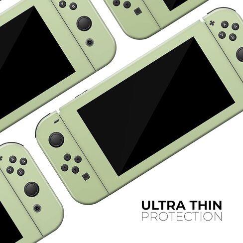 Design Skinz - متوافق مع Nintendo Switch Dock فقط - غطاء حماية من الفينيل مقاوم للخدش وقابل للإزالة - لون أخضر فاتح in Saudi Arabia