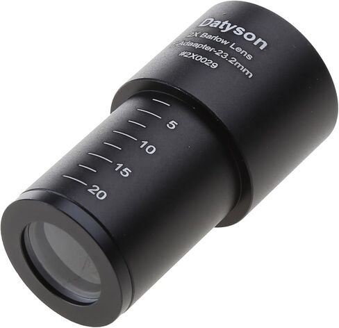 2x Barlow Lens for 23 2 mm Mont Connection Biological Microscope Full Metal Aluminium Barlow Lens Accessories Black in Saudi Arabia