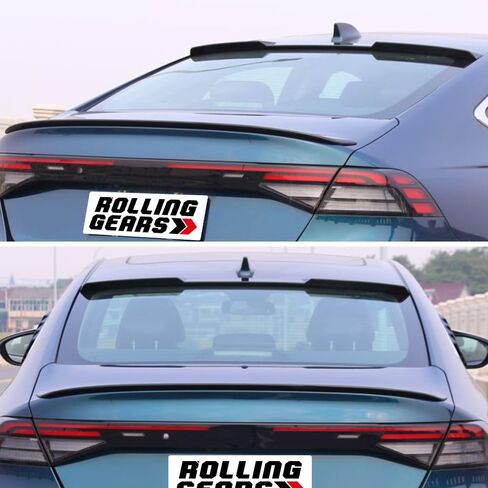 Trunk Spoiler Compatible with 2023-2025 Honda Accord 11th Gen Sedan LX EX Hybrid Spoiler Wing, Gloss Black Rear Spoiler (R Type) in Saudi Arabia