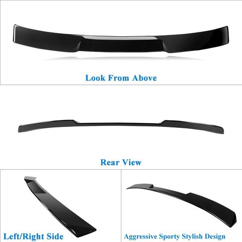 Trunk Spoiler Compatible with 2023-2025 Honda Accord 11th Gen Sedan LX EX Hybrid Spoiler Wing, Gloss Black Rear Spoiler (R Type) in Saudi Arabia
