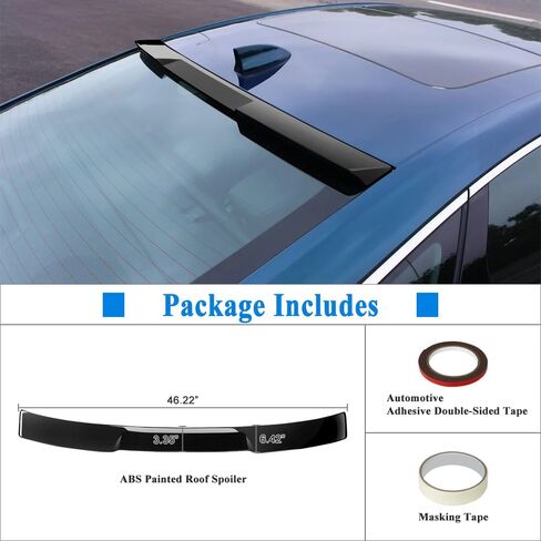 Trunk Spoiler Compatible with 2023-2025 Honda Accord 11th Gen Sedan LX EX Hybrid Spoiler Wing, Gloss Black Rear Spoiler (R Type) in Saudi Arabia