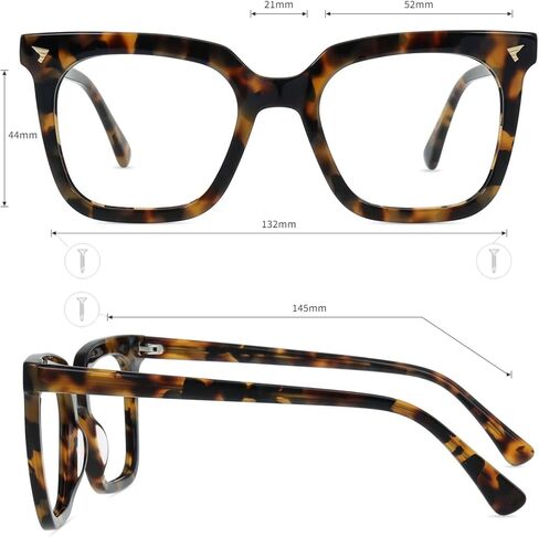 Firmoo Oversize Square Blue Light Blocking Glasses for Women/Men, Anti Eyestrain & UV Protection Computer Eyeglasses in Kuwait