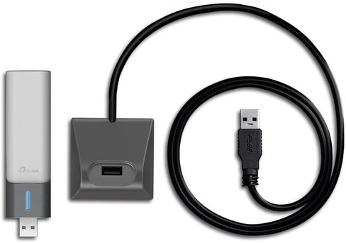 TP-Link AX1800 WiFi 6 USB Adapter for Desktop PC Archer TX21UH Wireless Network Adapter with 2.4GHz, 5GHz, MU-MIMO, OFDMA, High Gain Dual Band 5dBi Antenna, WPA3, Supports Windows 11/10 in Saudi Arabia