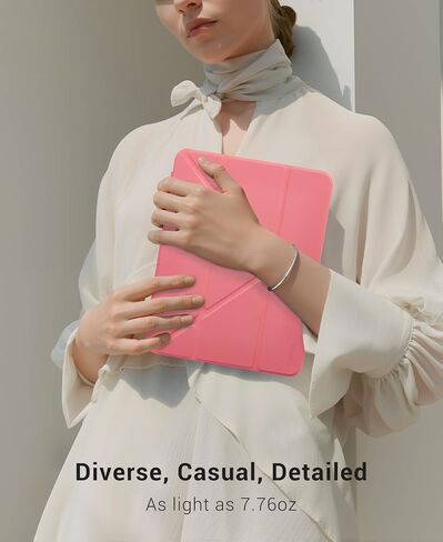 حافظة CoBak لجهاز iPad (A16) الجيل الحادي عشر 11 بوصة 2025، حافظة iPad الجيل العاشر 10.9 بوصة 2022 - غطاء واقٍ متعدد الزوايا يتضمن حامل صورة، وحامل أقلام رصاص وتنشيط/غفو تلقائي، وردي in Kuwait