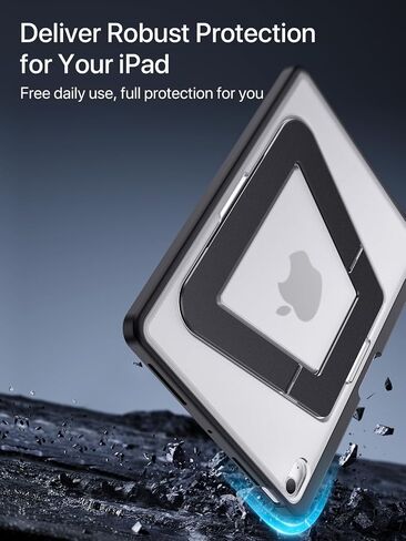 حافظة لجهاز iPad mini A17 Pro، حافظة iPad mini 6، حافظة iPad mini متعددة الزوايا قابلة للتعديل لحماية كاملة مع حامل أقلام مدمج للمدرسة والمكتب المنزلي (أسود، iPad mini A17 Pro/6th) in Saudi Arabia