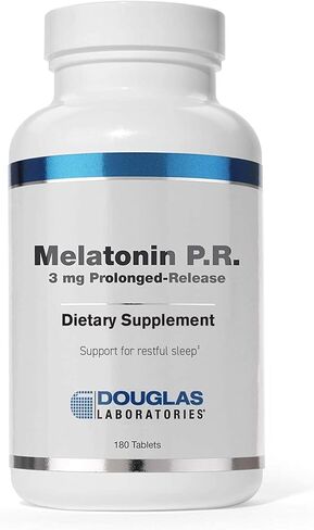 Douglas Laboratories Melatonin P.R. | 3 mg Prolonged-Release Melatonin to Support Sleep/Wake Cycles* | 180 Tablets in Kuwait