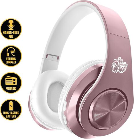 Over Ear Headphones, Overear Wireless Bluetooth 5.1 w Microphone, Lightweight Comfortable Headset for Home Travel, 4H Playtime, Rechargeable, Hi-Res Sound Audio, Deep Bass in Saudi Arabia