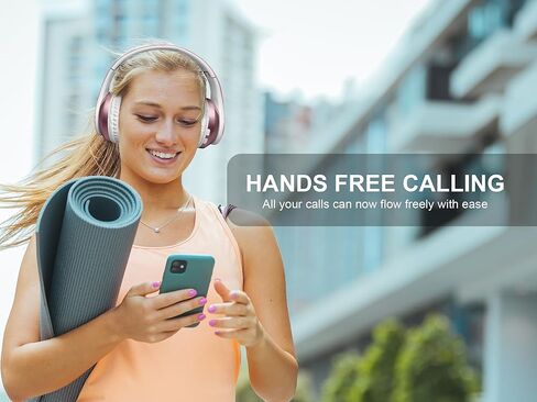 Over Ear Headphones, Overear Wireless Bluetooth 5.1 w Microphone, Lightweight Comfortable Headset for Home Travel, 4H Playtime, Rechargeable, Hi-Res Sound Audio, Deep Bass in Saudi Arabia