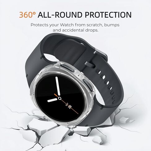 Wugongyan 2-Pack Watch Screen Protector Case for Samsung Galaxy Watch 8 40mm,Flexible Soft TPU All-Around Protective Cover for Galaxy Watch 8 Accessories(Blue+Dark Green) in Kuwait