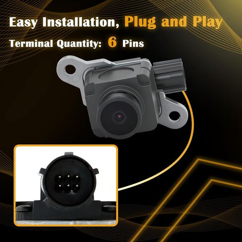 Rear View Backup Camera Compatible with Dodge Ram 1500 2500 3500 4500 2013-2015, Chrysler 200 2015, Replaces 56038978 56038978AK in Saudi Arabia