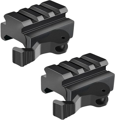TACFUN 2PACK 3-Slot الإفراج السريع فصل QR QD 1/2 "مصغرة الناهض كتلة جبل لسكة حديد Picatinny in Saudi Arabia
