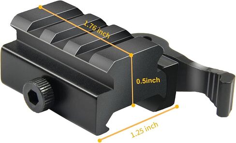 TACFUN 2PACK 3-Slot الإفراج السريع فصل QR QD 1/2 "مصغرة الناهض كتلة جبل لسكة حديد Picatinny in Saudi Arabia