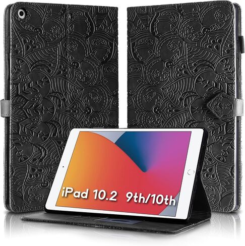 ipad 9th / 8th / 7th Generation Case, Dandelion Cover with Kickstand for Apple Pencil Holder, Magnetic Closure and Precise Cutouts, Compatible with Apple iPad 10.2 Inch 2021/2020 / 2019 Blue in Kuwait