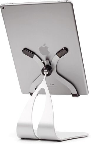 حامل iPad المحوري Stabile PRO من Thought Out - صنع في الولايات المتحدة الأمريكية - متوافق مع Apple iPad (فضي) in Kuwait