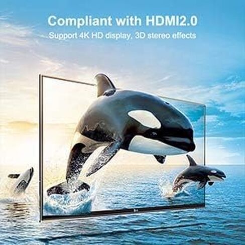 كابل تمديد HDMI ذكر إلى أنثى يدعم 4K 3D متوافق مع HDTV والكمبيوتر المحمول والكمبيوتر الشخصي in Saudi Arabia