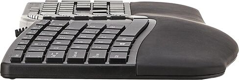 Kensington Ergonomic Keyboard & Perixx Vertical Ergo Mouse Bundle - Black Wired Keyboard (K75400US) & 800/1200/1600 DPI Right Handed Wireless Mouse in Saudi Arabia