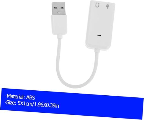 قطعتان من محول بطاقة الصوت USB الخارجي لأجهزة الكمبيوتر المحمول مع توصيل رقاقة مستقلة لتقليل الضوضاء وتشغيل إدخال الميكروفون ومخرج سماعة الرأس، لا يتطلب برنامج تشغيل الصوت لسطح المكتب و in Kuwait