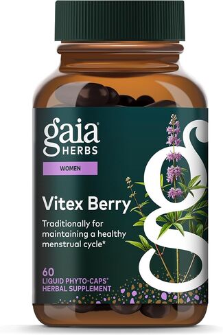 Gaia Herbs Vitex Berry (شجرة عفيفة) - يدعم توازن الهرمونات والخصوبة للنساء - يساعد في الحفاظ على مستويات البروجسترون الصحية لدعم صحة الدورة الشهرية - 180 قبعة نباتية (إمداد لمدة 90 يومًا) in Saudi Arabia