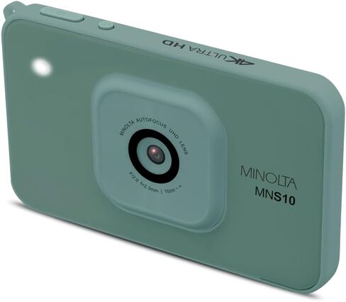 Minolta 48MP Digital Camera - 4K Ultra Slim HD Video, 2.9" IPS LCD Display, Autofocus Lens with Digital Image Stabilization, 4X Digital Zoom, Compact Travel Camera for Vlogging (Teal) in Saudi Arabia