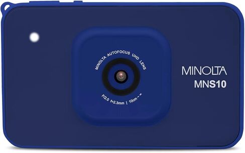 Minolta 48MP Digital Camera - 4K Ultra Slim HD Video, 2.9" IPS LCD Display, Autofocus Lens with Digital Image Stabilization, 4X Digital Zoom, Compact Travel Camera for Vlogging (Teal) in Saudi Arabia