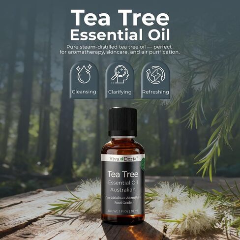 Viva Doria 100% Pure Northwest Peppermint Essential Oil, Undiluted, Food Grade, Steam Distilled, Made in USA, 118 mL (4 Fluid Ounce) in Saudi Arabia