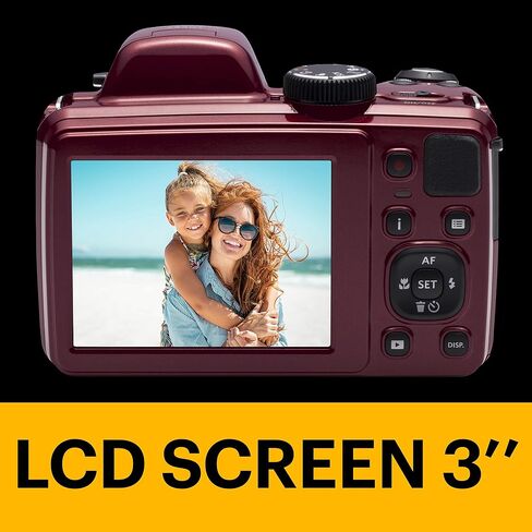 كاميرا كوداك AZ401RD بوينت آند شوت الرقمية مع شاشة LCD 3 بوصة، أحمر (متجدد) in Saudi Arabia