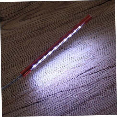 USB معدن مرن معقوفة LED مصباح ليلي LED لمبات LED للعناية بالعين ضوء محمول لمكتب السرير واستخدام الكمبيوتر المحمول باللون الأحمر in Kuwait