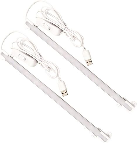 Tofficu 2pcs Creative Desk Lamp Led Reading Strip Led Light Eye-Care Dimmable Portable Desk Lamp USB in Saudi Arabia