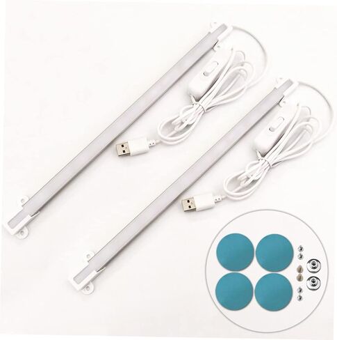 Tofficu 2pcs Creative Desk Lamp Led Reading Strip Led Light Eye-Care Dimmable Portable Desk Lamp USB in Saudi Arabia