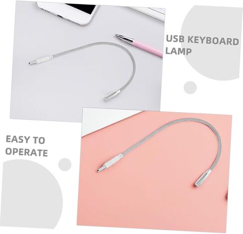 قطعتان من ضوء القراءة USB مع مصباح LED مرن للعناية بالعين للقراءة الليلية واستخدام الكمبيوتر المحمول، تصميم محمول متين لإضاءة مريحة in Saudi Arabia