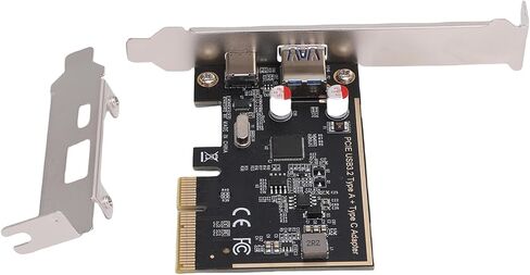 PCIe to USB 3.2 Gen 1 Card, 5Gbps Bandwidth USB C and USB A Ports PCI Express Expansion Card with 10Gbps Total Bandwidth, for Desktop PC Winos MacOS in Saudi Arabia