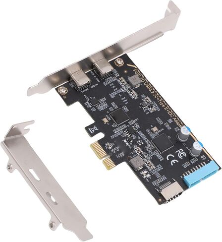 Gugxiom PCIe USB 3.2 Gen 1 Card, 2 Type C and 1 Type E Ports, 5Gbps 19Pin PCIe Expansion USB Card for Desktop PC in Saudi Arabia