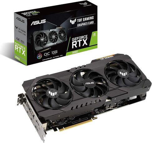 ASUS TUF Gaming NVIDIA GeForce RTX 3080 OC Edition Graphics Card- PCIe 4.0, 10GB GDDR6X, HDMI 2.1, DisplayPort 1.4a, Dual Ball Fan Bearings in Saudi Arabia
