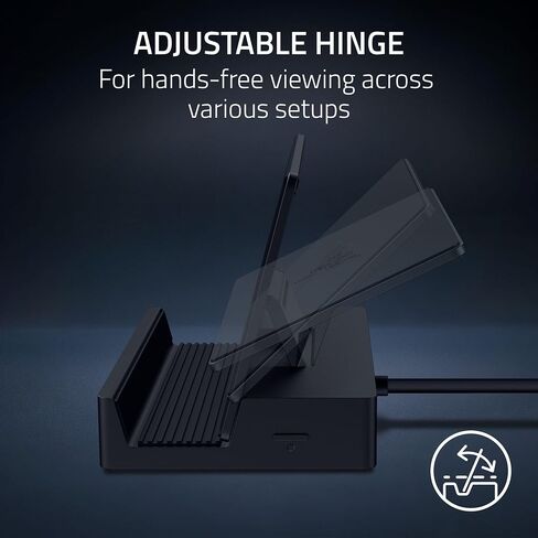 Razer Handheld Dock Chroma: Charging Hub & Expand Connectivity for Mobile Gaming & Tablets - iPhone 16, Steam Deck, ROG Ally, Switch & More - USB C, USB A (3), HDMI, GbE - 100W Power (Renewed) in Saudi Arabia