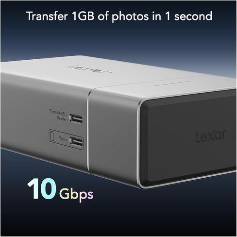 Lexar Professional Workflow Go Battery-Powered 2-Bay Portable Docking Station in Saudi Arabia