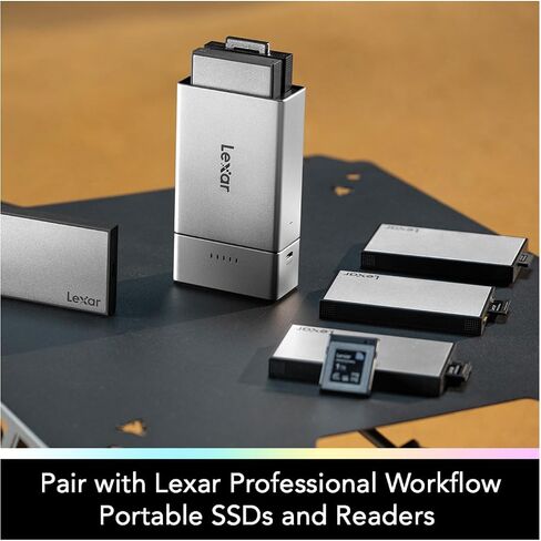 Lexar Professional Workflow Go Battery-Powered 2-Bay Portable Docking Station in Saudi Arabia