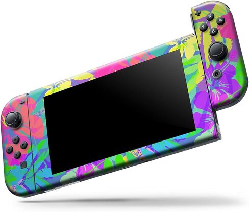 Design Skinz - متوافق مع Nintendo DSi XL - غطاء حماية من الفينيل مقاوم للخدش وقابل للإزالة - فلورسنت استوائي v1 in Saudi Arabia