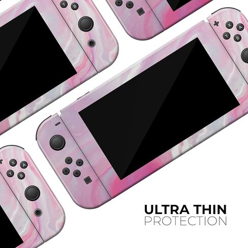 Design Skinz - Compatible with Nintendo DSi XL - Skin Decal Protective Scratch-Resistant Removable Vinyl Wrap Cover - Marbleized Pink Paradise V8 in Saudi Arabia