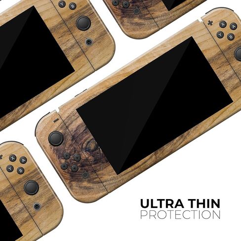 Design Skinz - متوافق مع Nintendo DSi XL - غطاء حماية من الفينيل مقاوم للخدش وقابل للإزالة - محبب خشبي خفيف معقود in Saudi Arabia