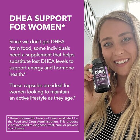 HAVASU NUTRITION DHEA 50 مجم قوة إضافية مصممة لتعزيز طاقة الشباب وتوازن مستويات الهرمونات ودعم كتلة العضلات الهزيلة، غير معدلة وراثيًا، مكمل للرجال والنساء، 60 كبسولة in Kuwait