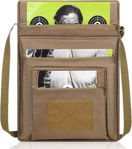 Range Target Carry Case for Shooting Range Bag with 3 Zipper Pockets Front Waterproof Accessory Pouch for Shooting Convenient Carrying in Saudi Arabia